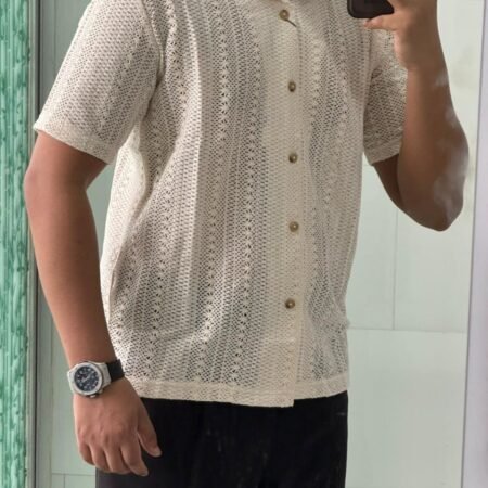 Cuban-Collar Shirt.